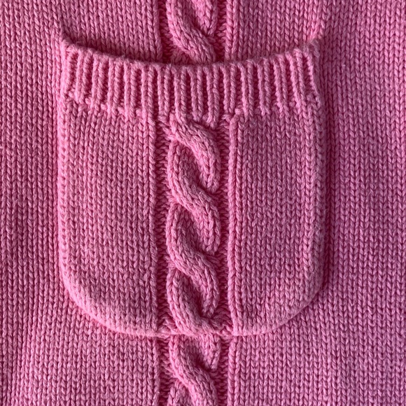 Gymboree Dress Pink Cotton Argyle Motif Sweater Dress - Picture 3 of 6